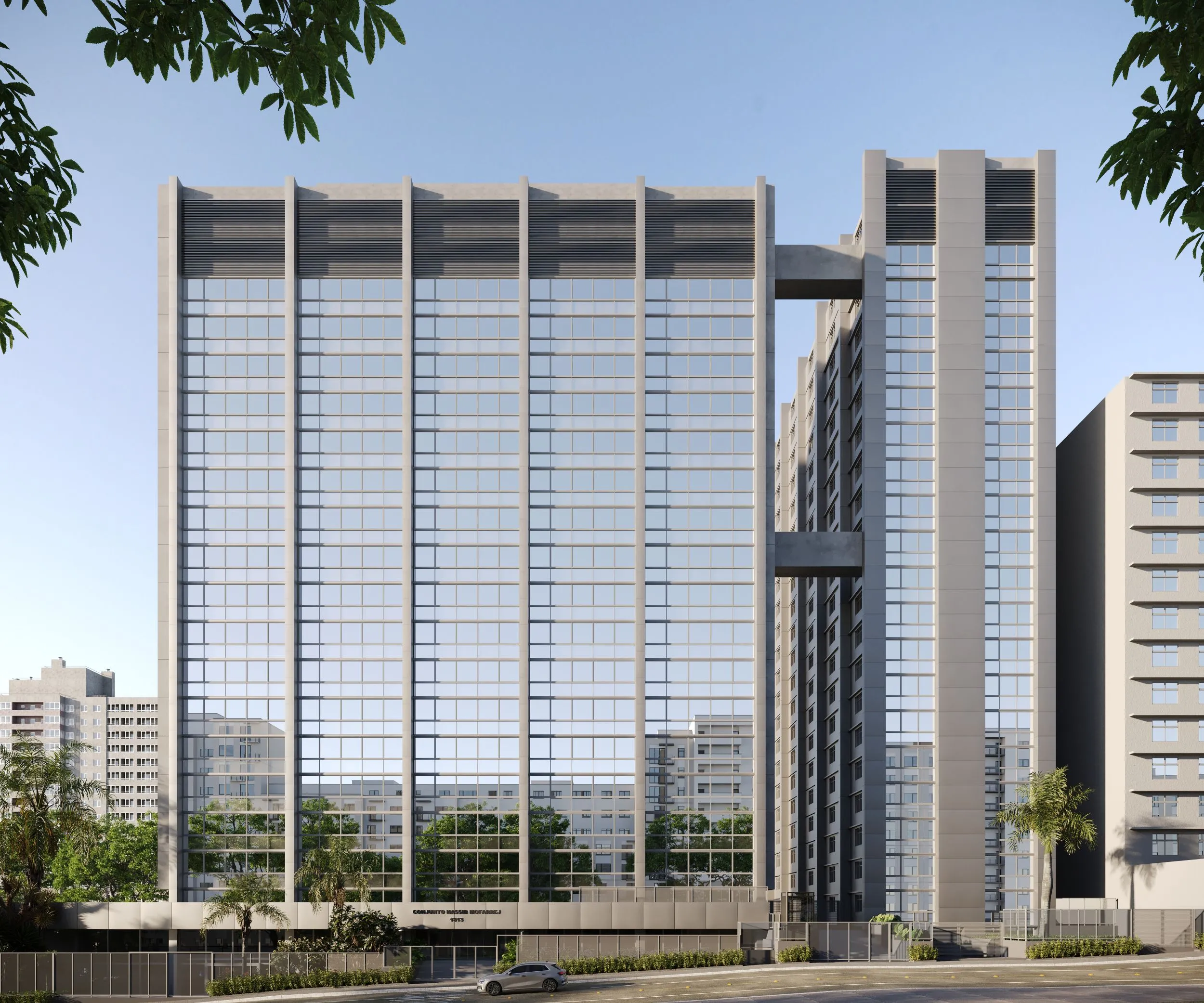 Fachada principal do Edifício Hassib Mofarrej