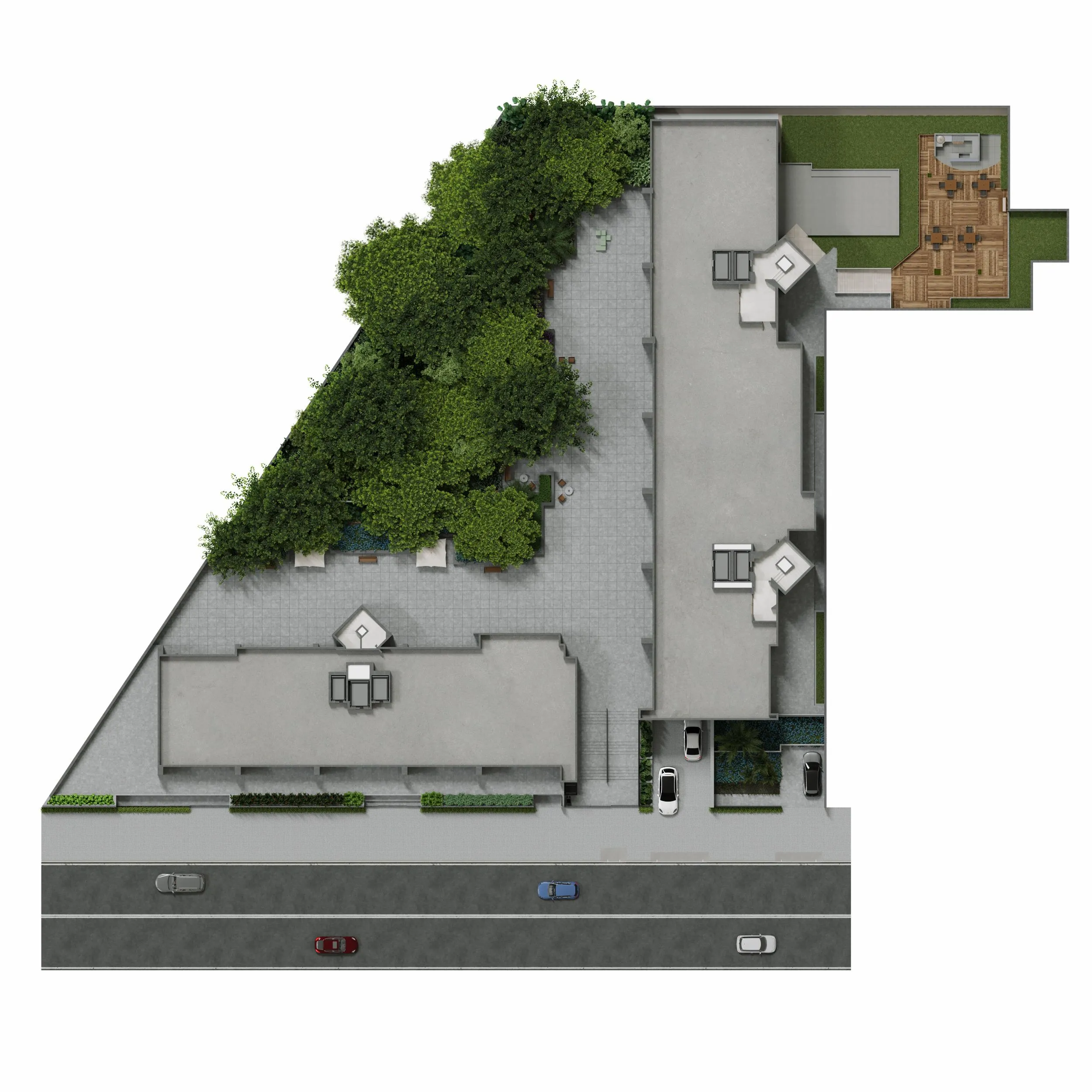 Implantação do Edifício Hassib Mofarrej